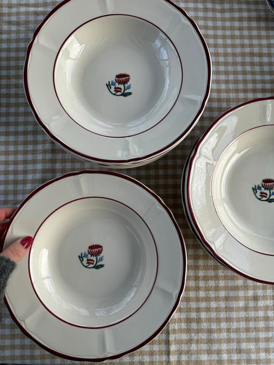 8st djupa tallrikar vintage Postilla Marita Lord Ikea