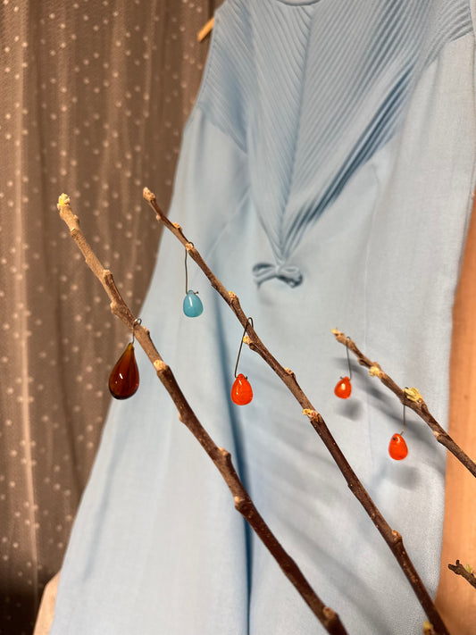 Mixade glasdroppar, 5st