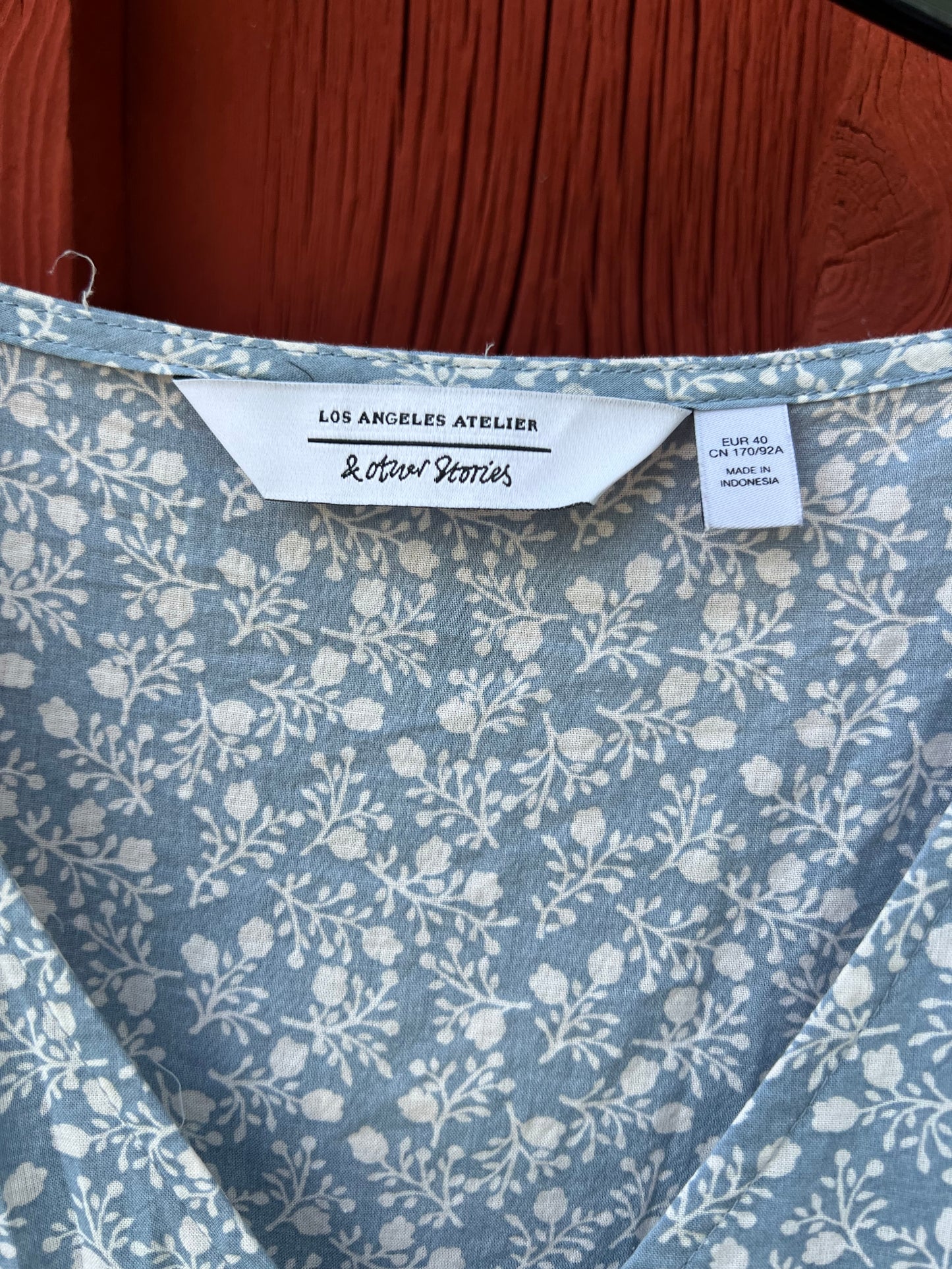 Blåvit klänning &Otherstories