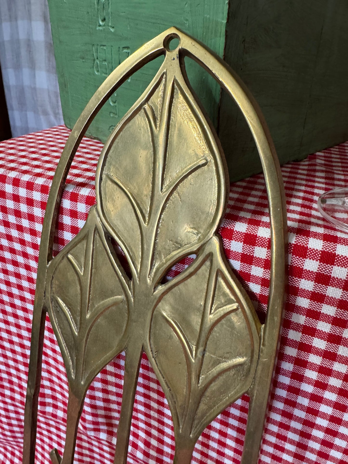 Stor väggljusstake i mässing