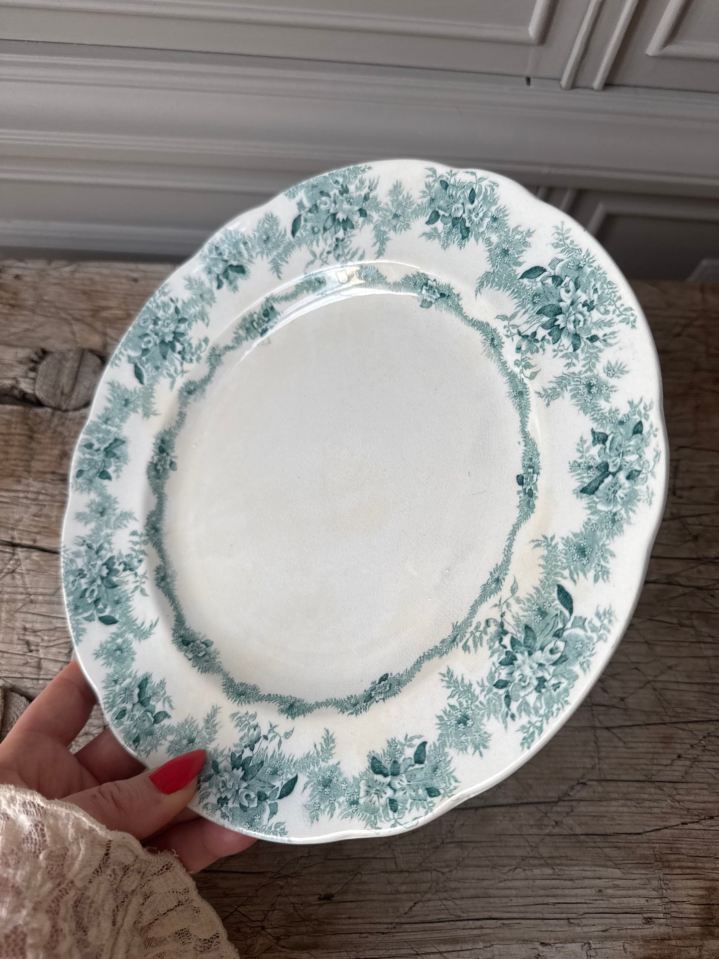 Grön mattallrik Juno