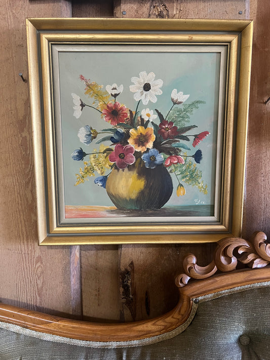 Vacker blomstertavla