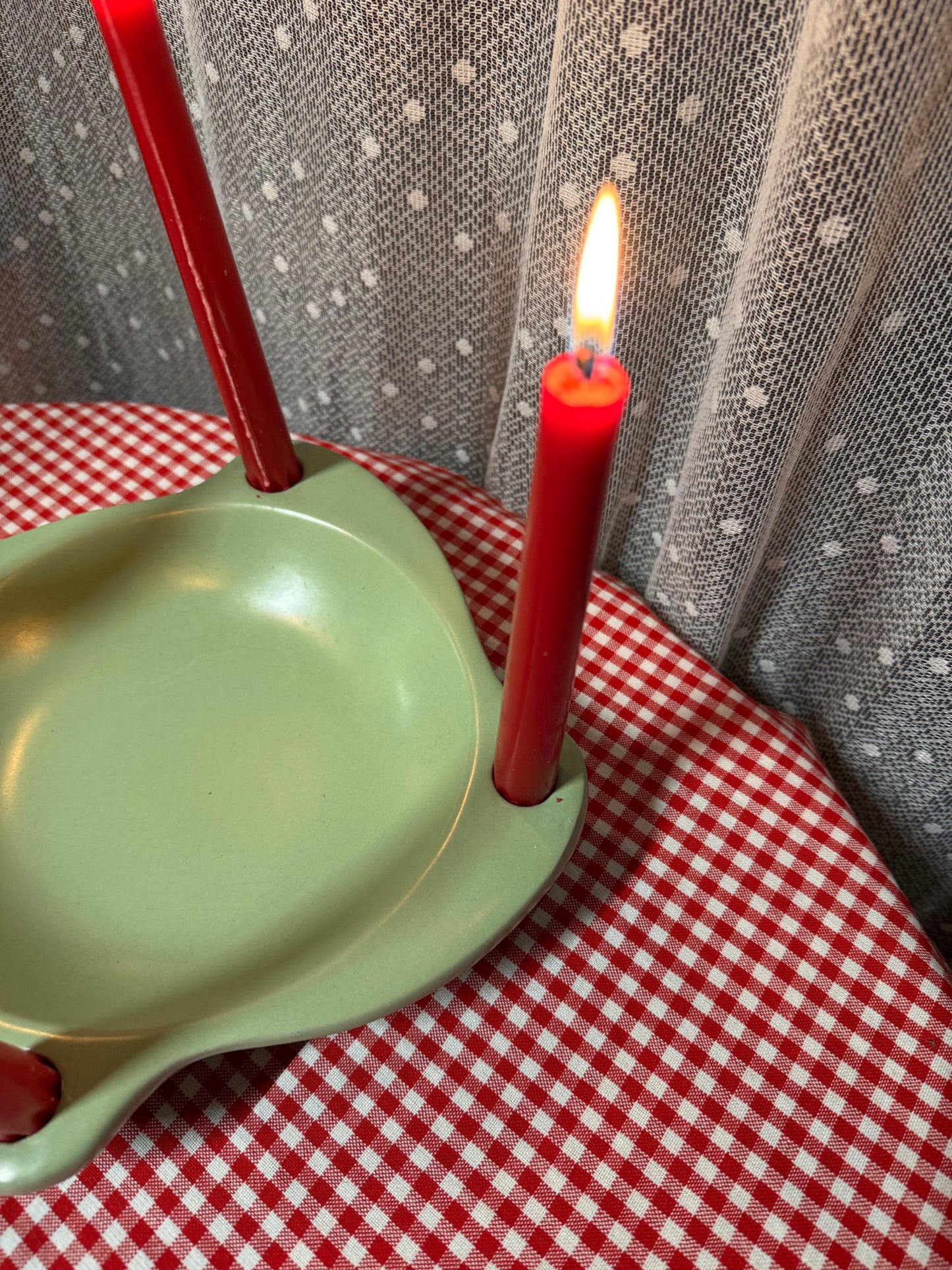 Adventsljusstake i grönt Uppsala Ekeby