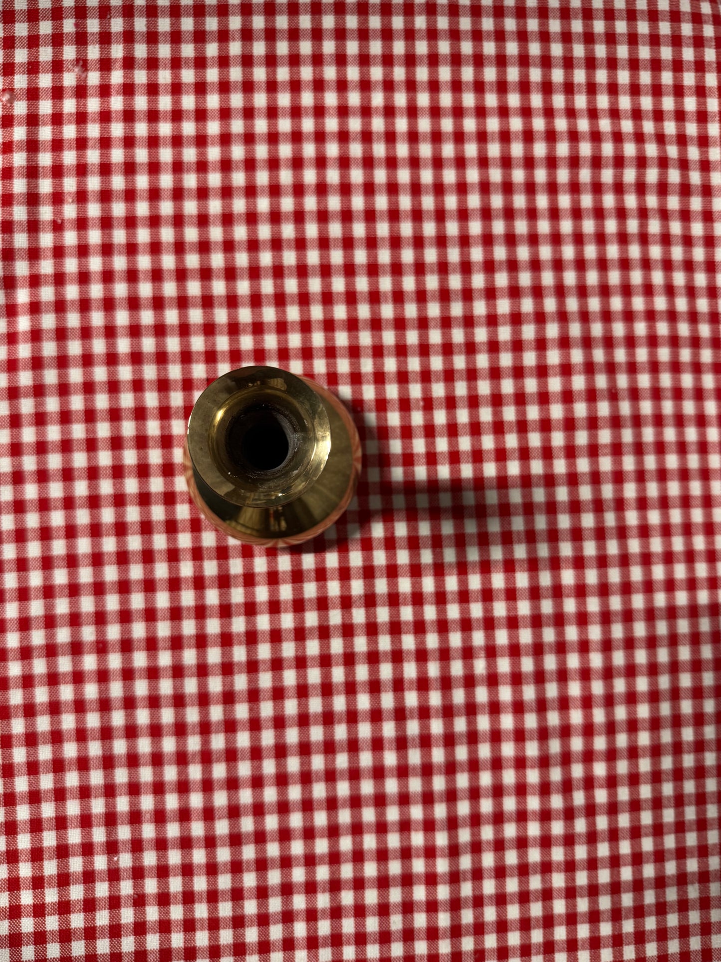 Mindre vas/ ljusstake i mässing