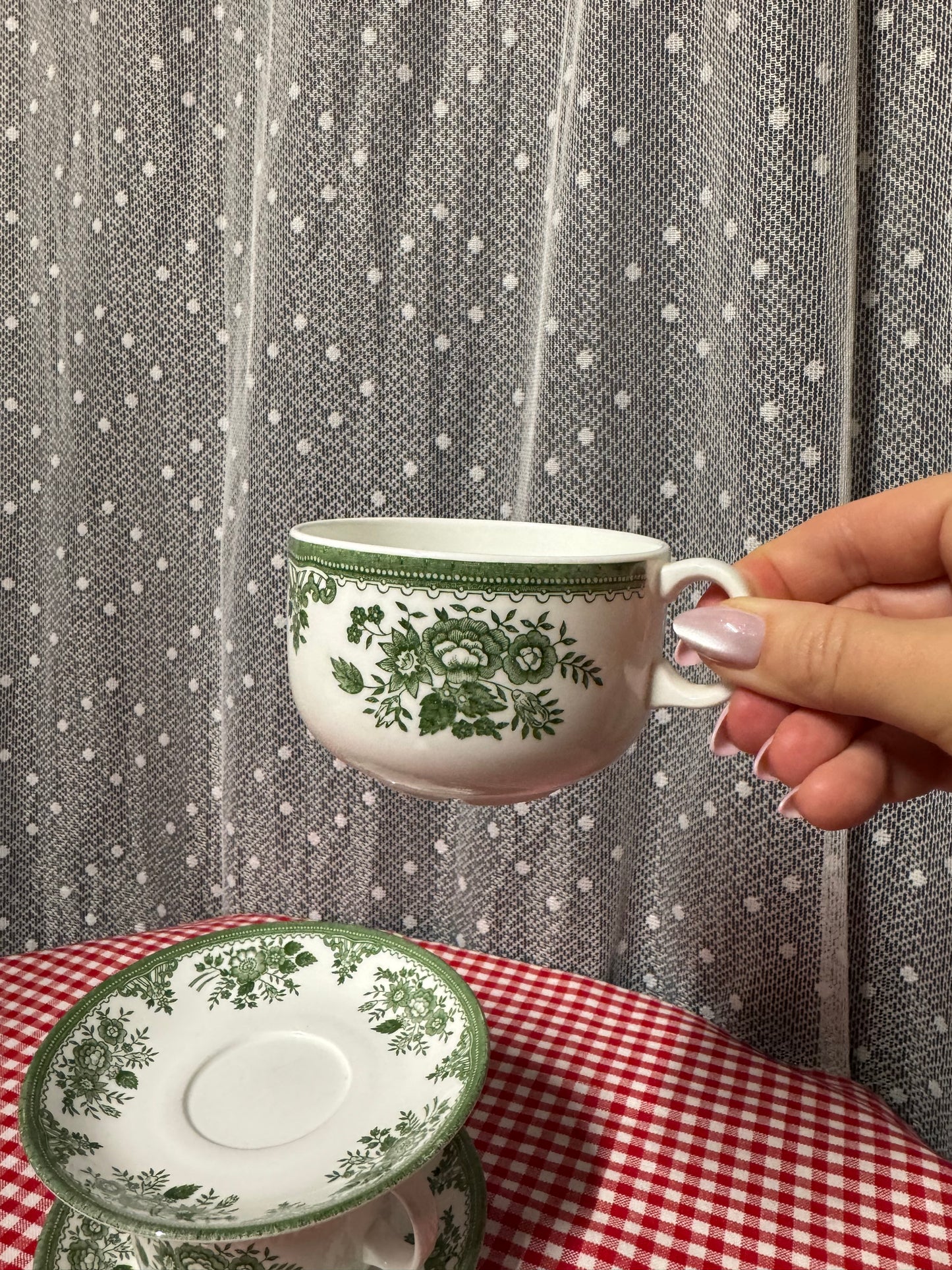 Två tekoppar med fat - FASAN Old Gustavsberg