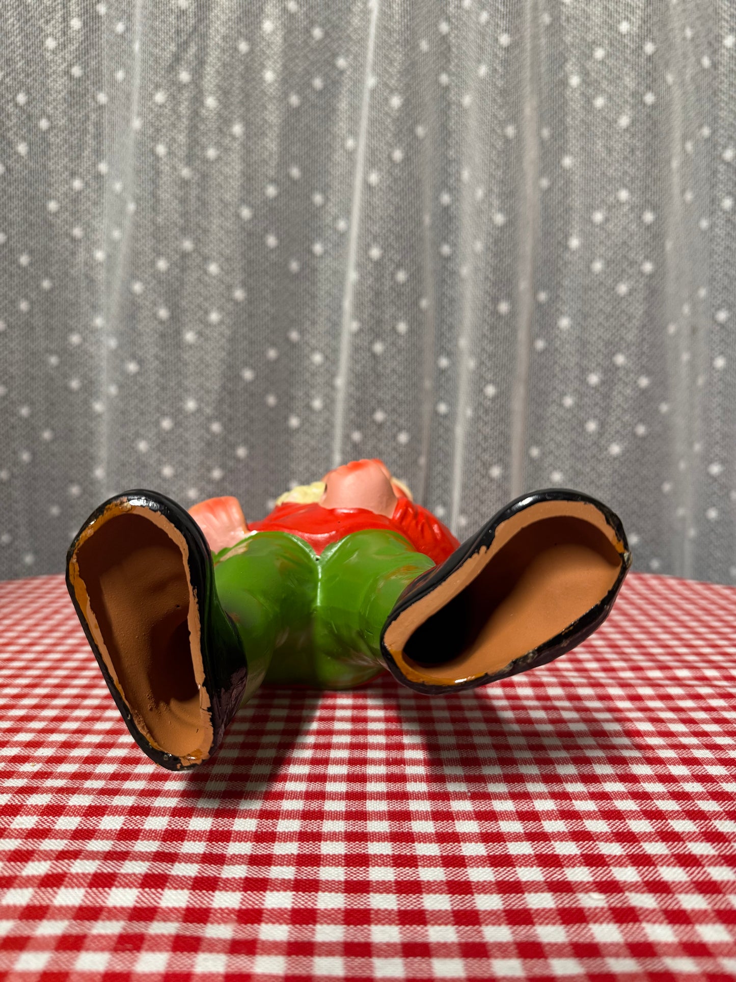 Äldre stor tomte i porslin