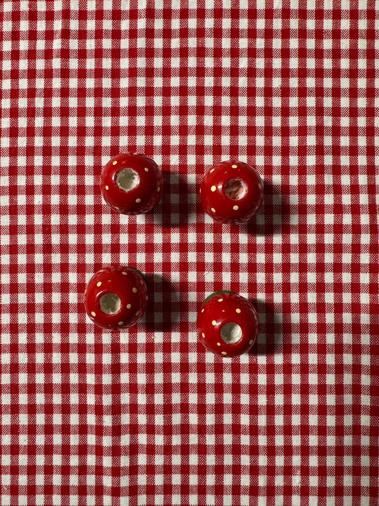 4st ljusstakar flugsvamp för julgransljus