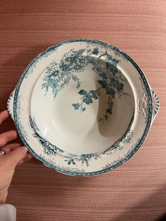 Stor skål i grönt FLORA Gustafsberg