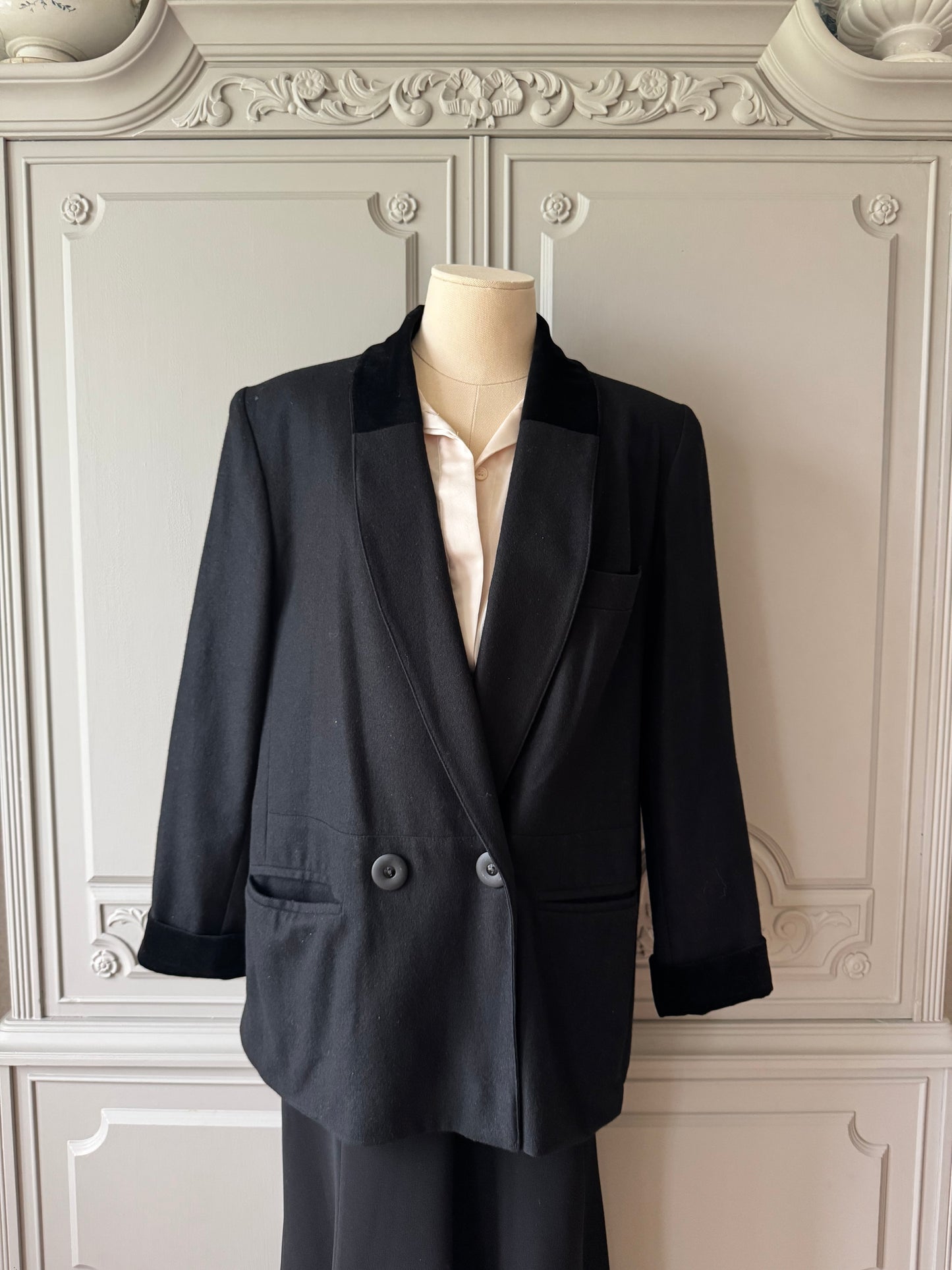 Svart kavaj - vintage Italien