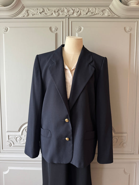 Marinblå kavaj vintage - Helén Exclusive