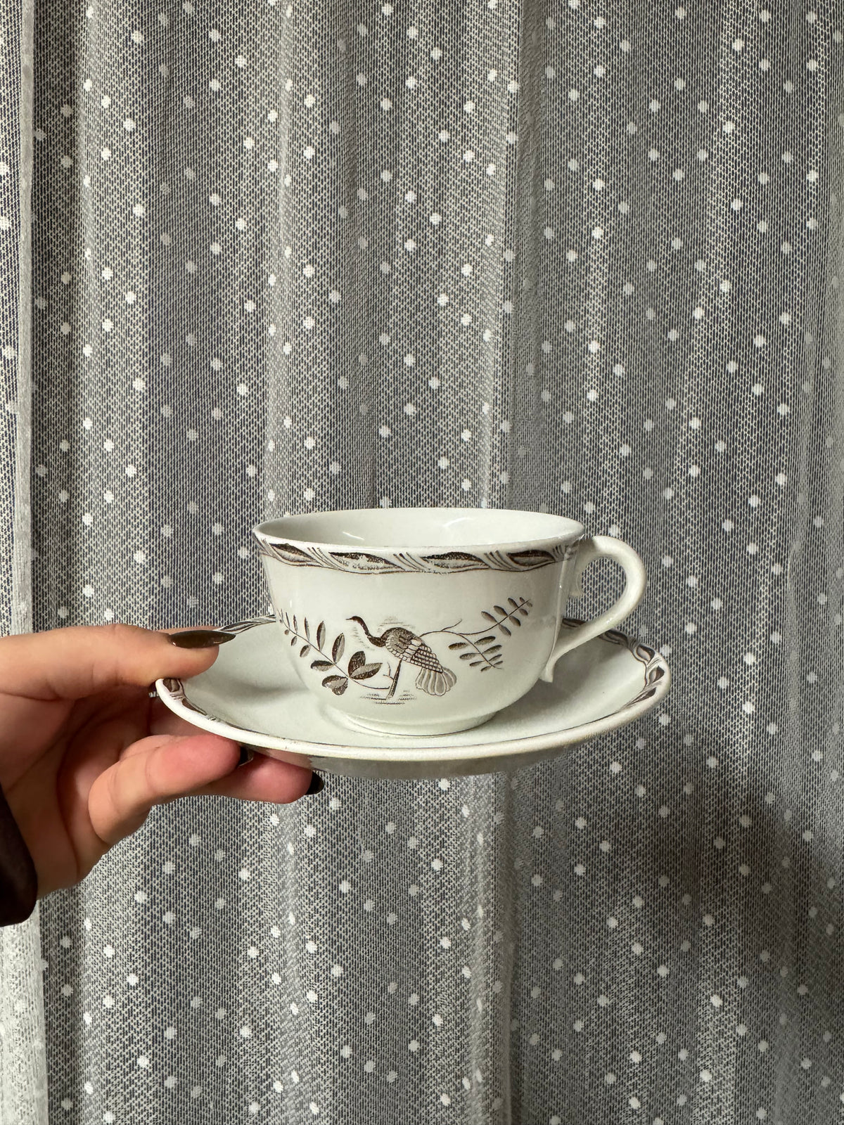 Kaffekopp med fat Gefle