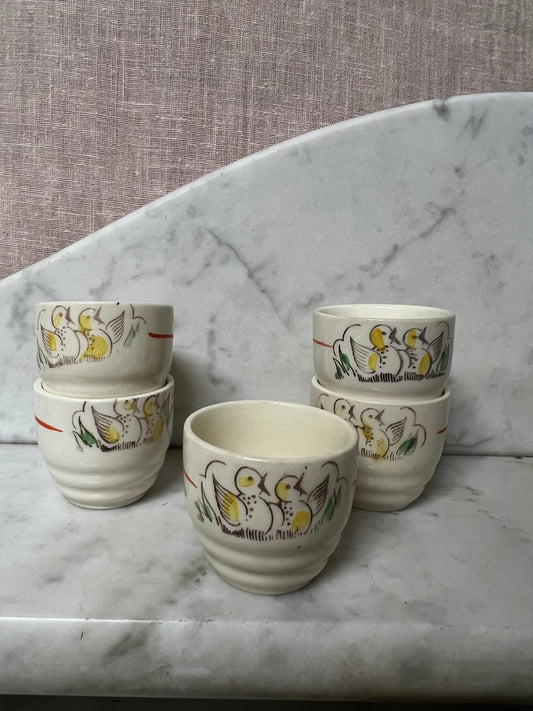 5st äldre äggkoppar