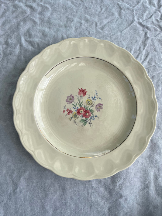 Blommig mattallrik GUN Gustavsberg