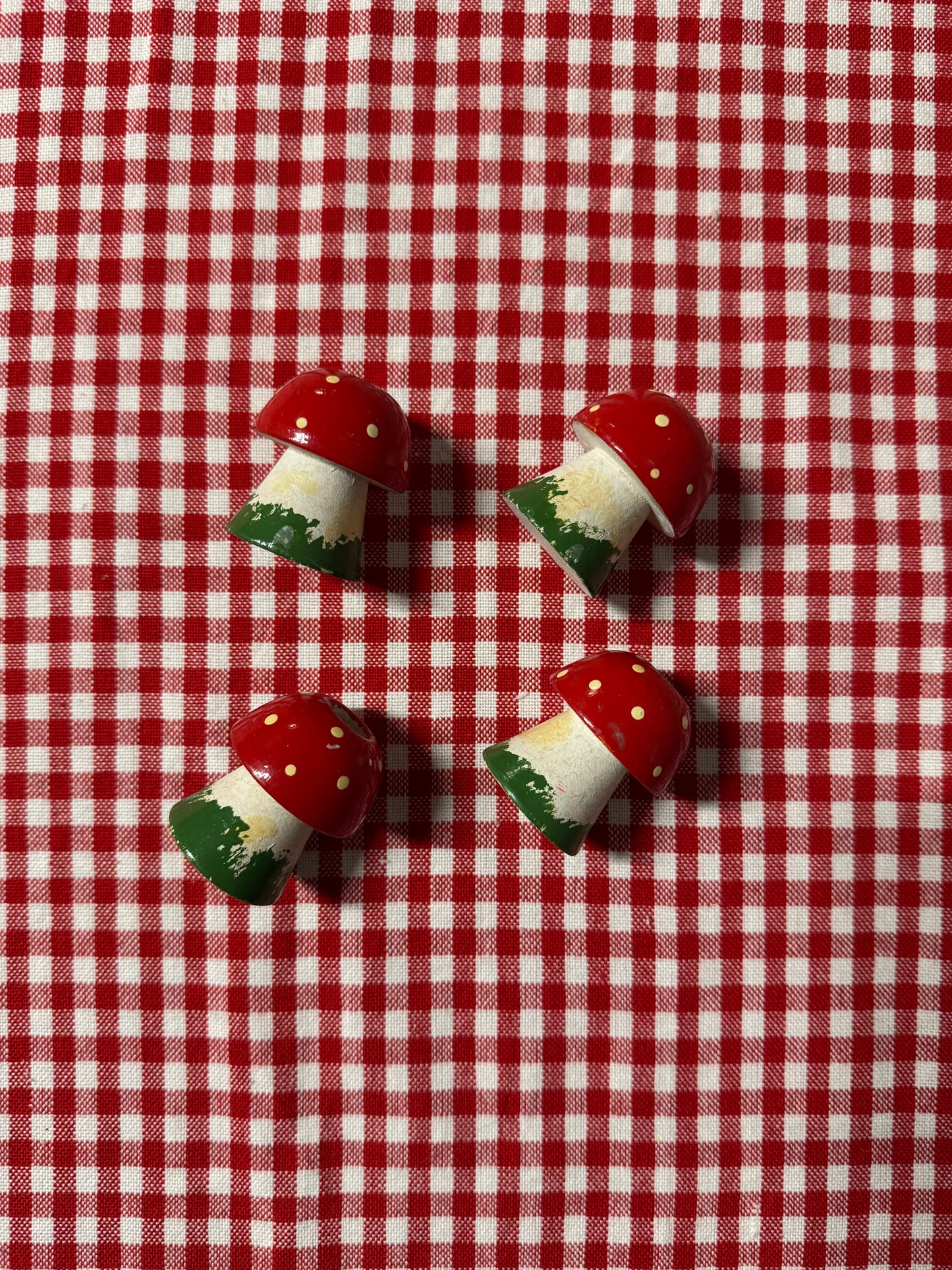 4st ljusstakar flugsvamp för julgransljus