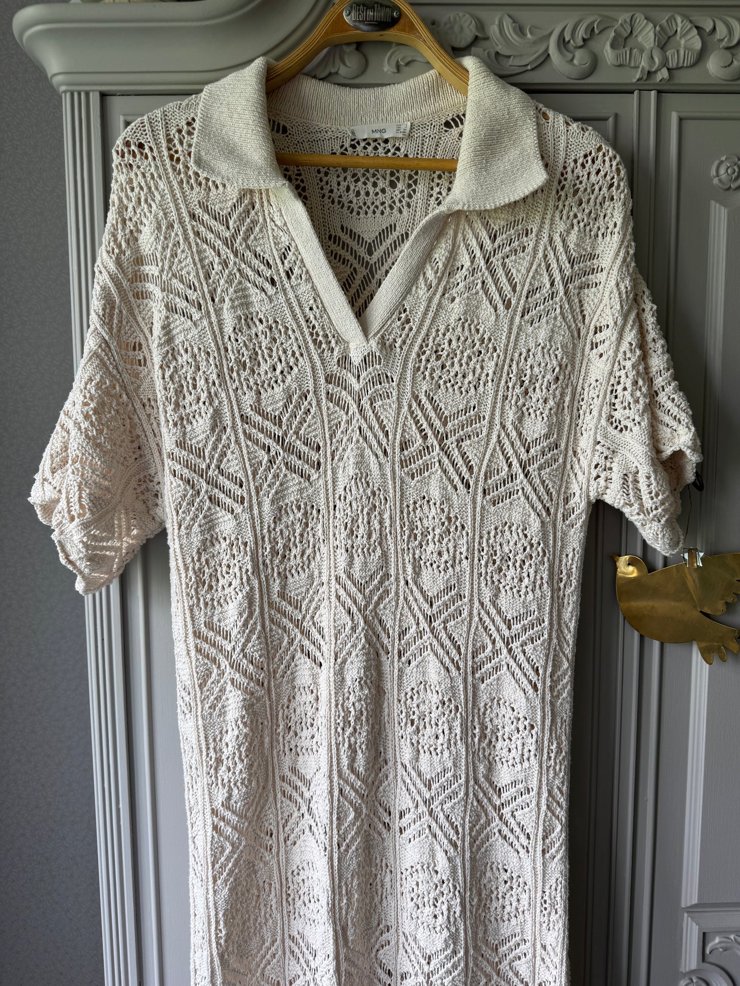 Virkad långklänning