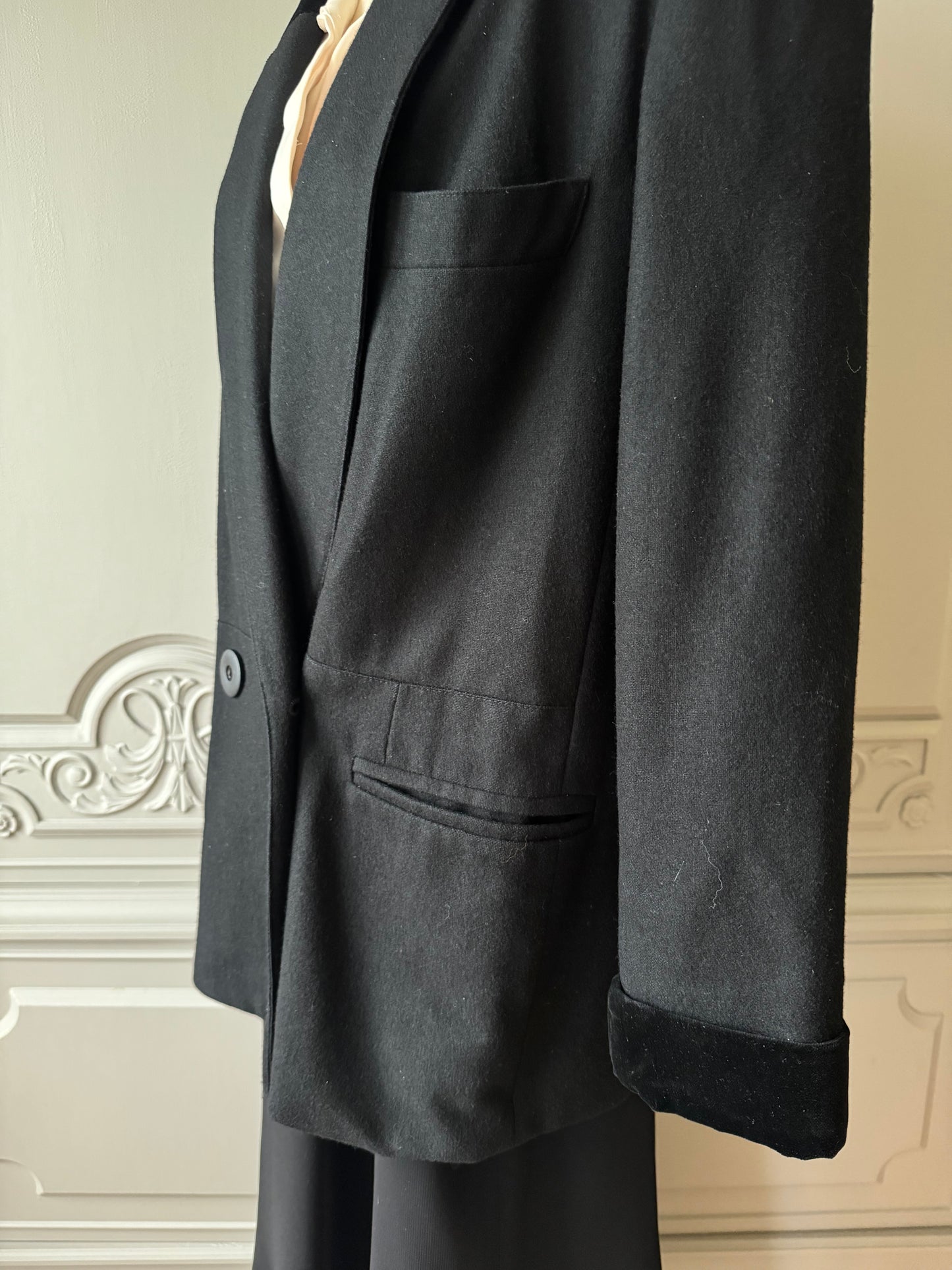 Svart kavaj - vintage Italien