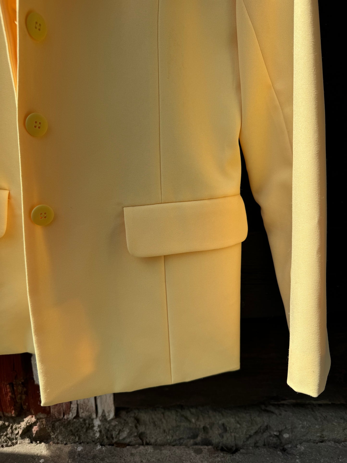Ljusgul vintage kavaj