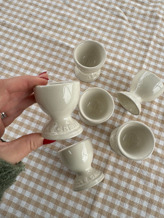 6st äggkoppar LE CREUSET