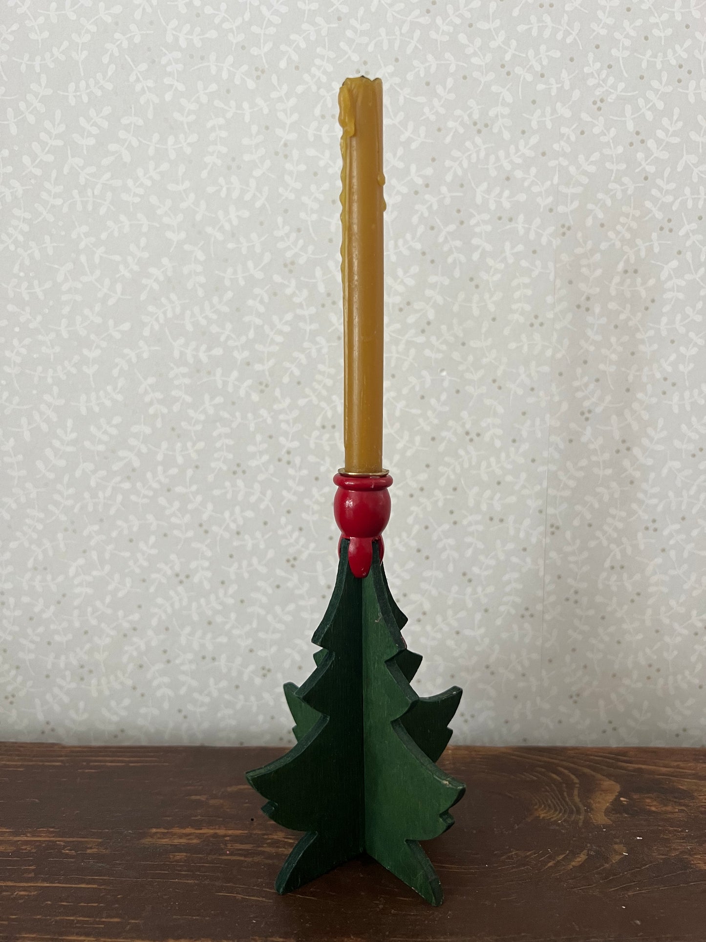 Julgran i trä för julgransljus