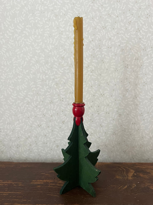 Julgran i trä för julgransljus