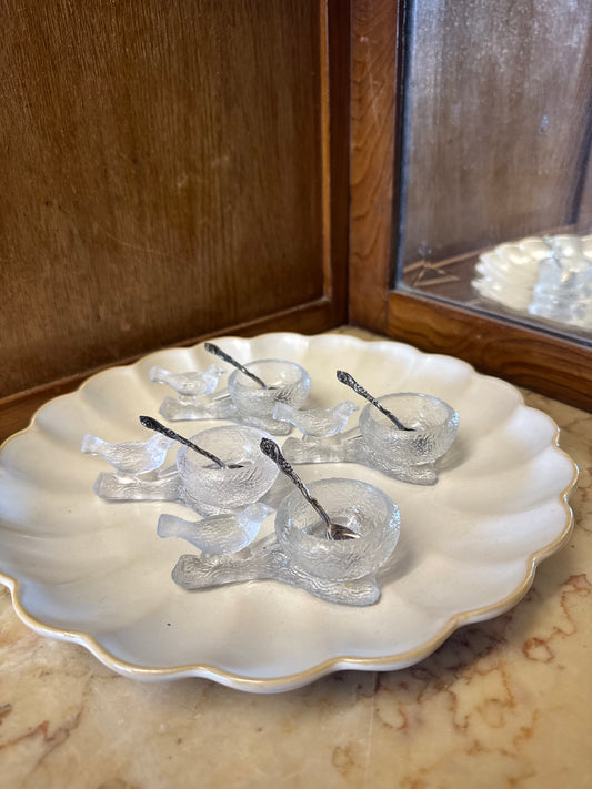 Äggkoppar / saltkar fågel - Lindshammar, 4st