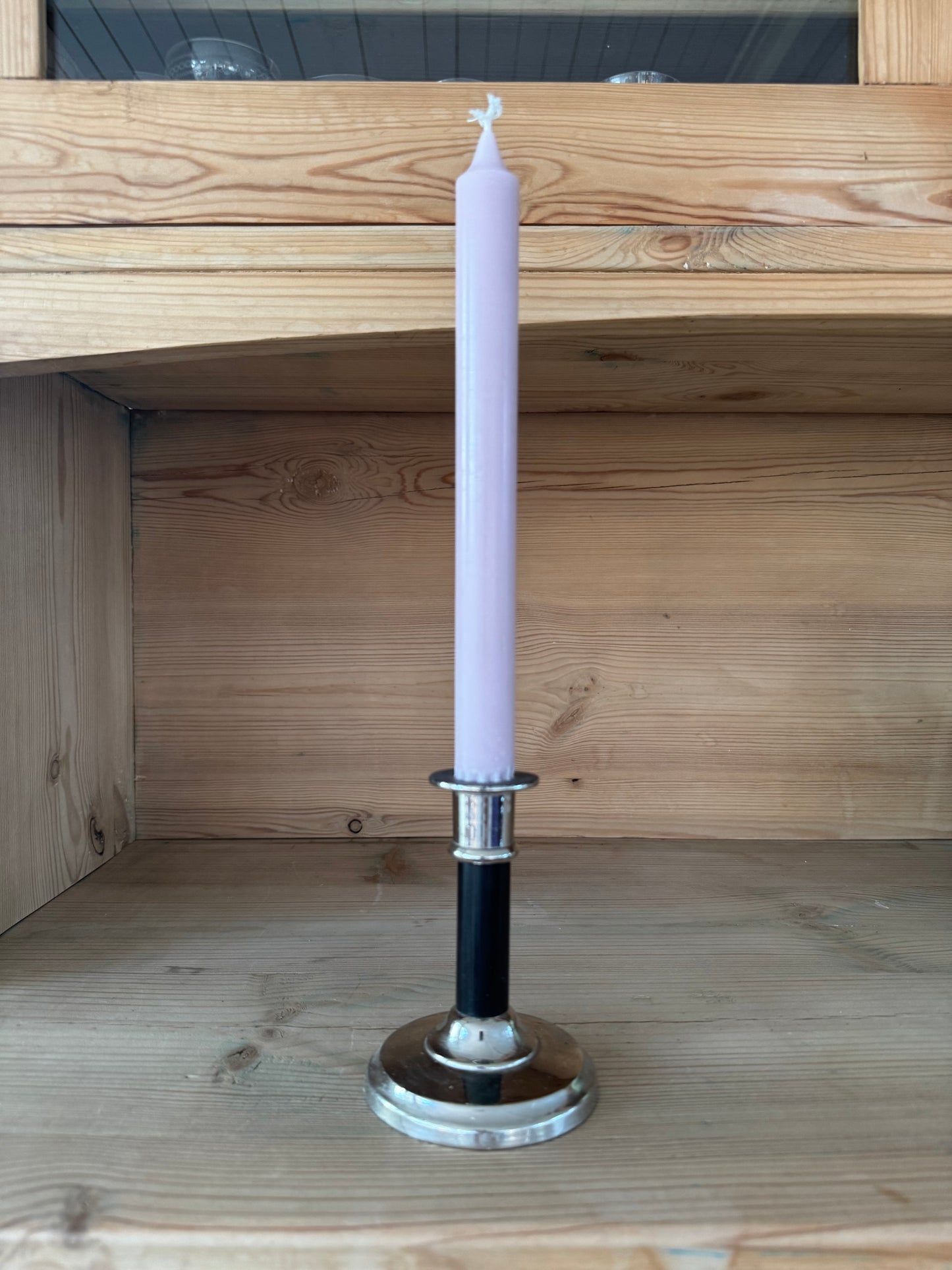 Art deco ljusstake i svart