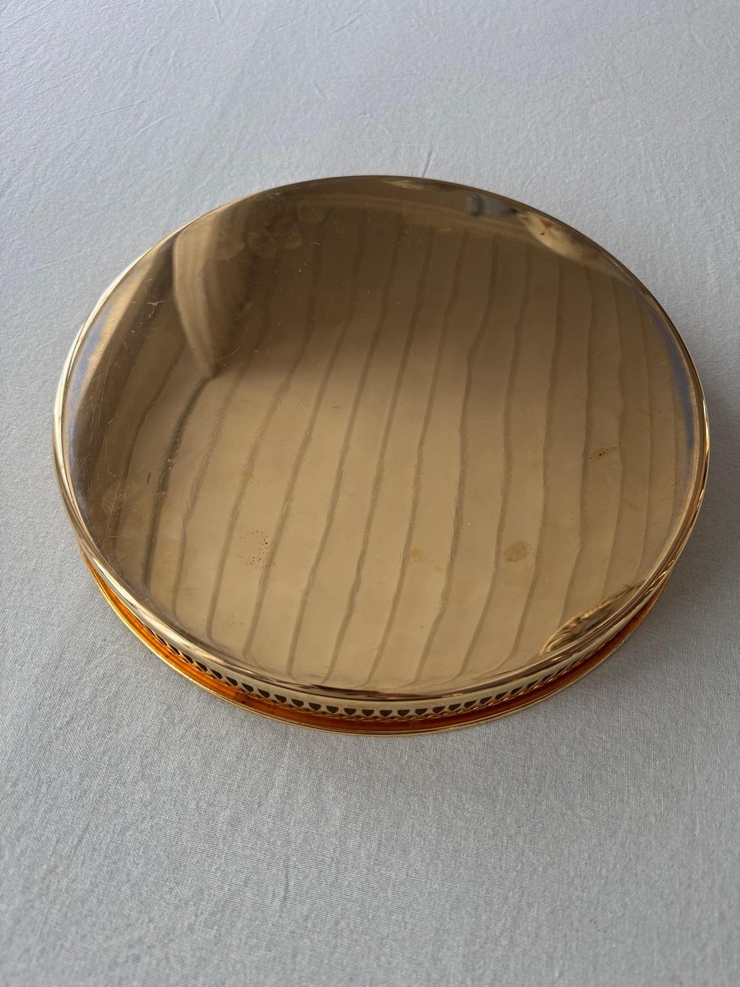 Förgylld bricka Skandia guld 24k