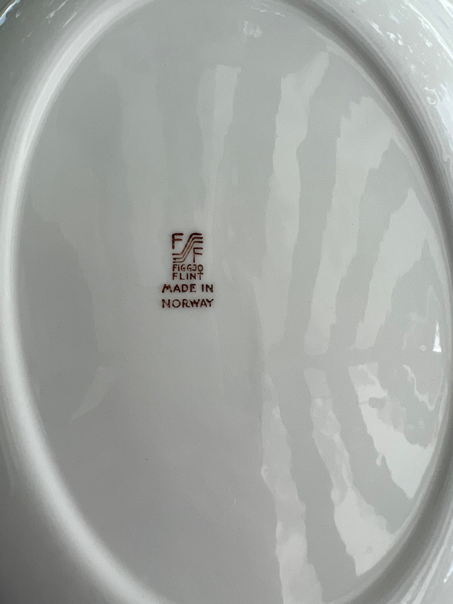 Babyblått uppläggningsfat Norway