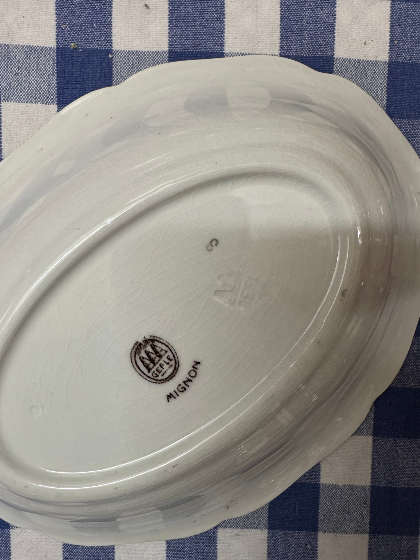 Uppläggningsskål i brunt MIGNON Gefle Sweden