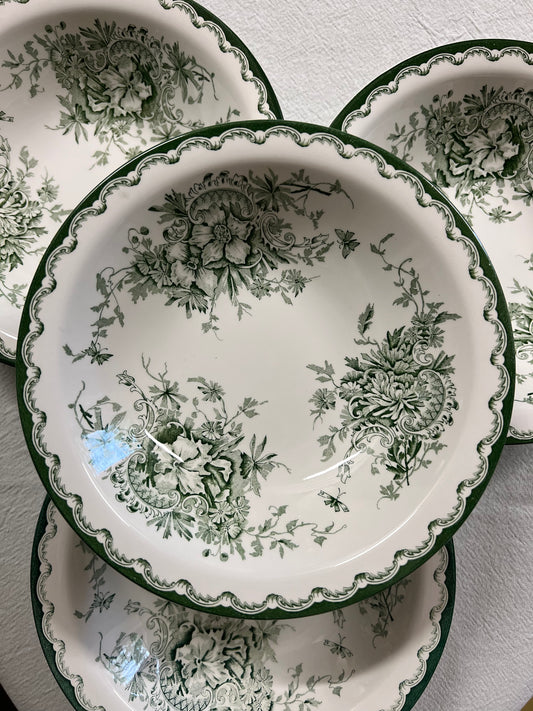 4st GRÖN ANNA djup tallrik / dessertskål