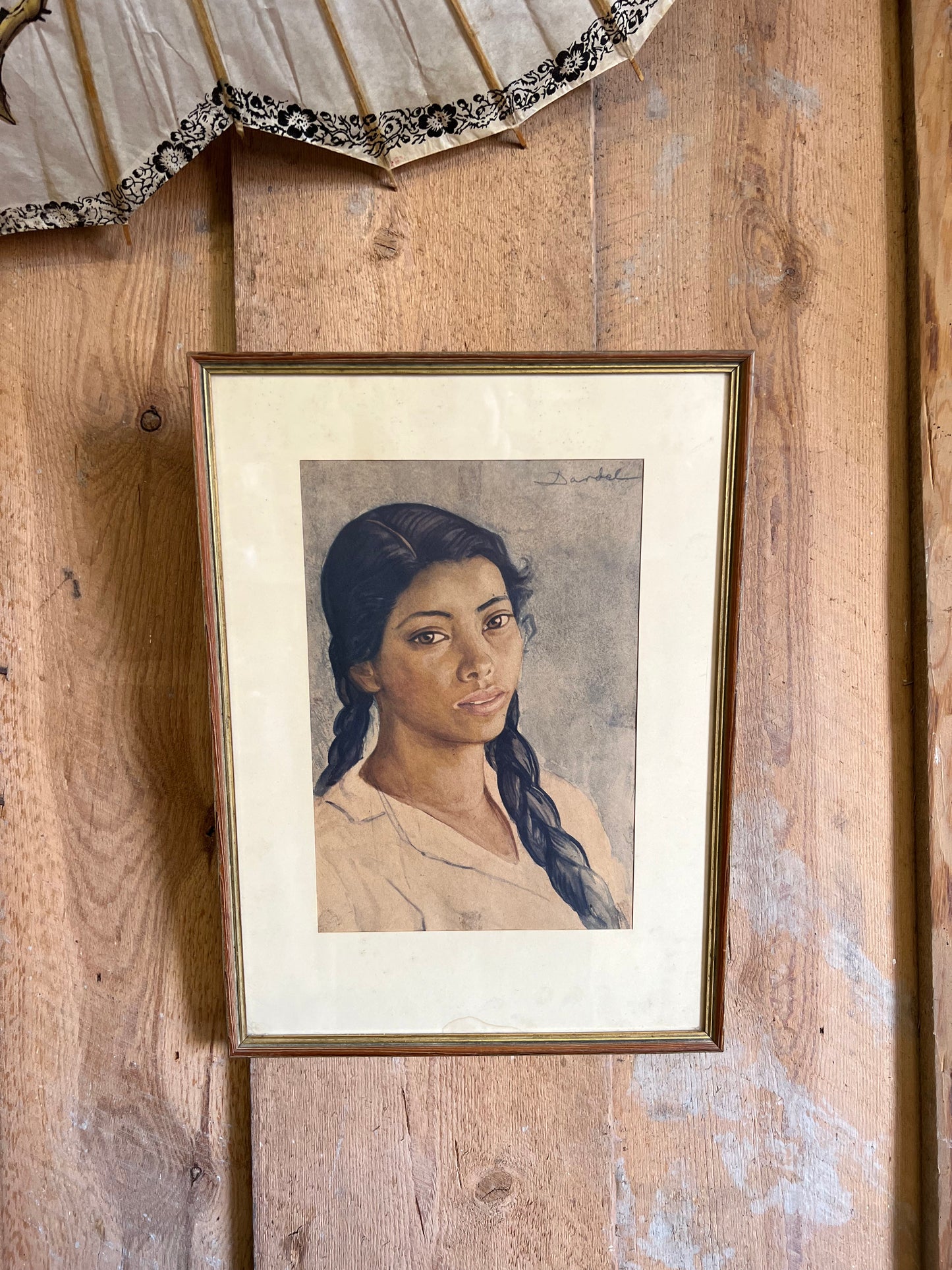 Nils Dardel tavla med vackert motiv och träram