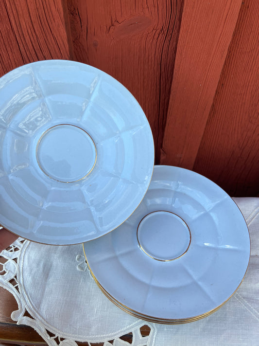 5st assietter i ljusblått - Grand Arthur Percy Gefle