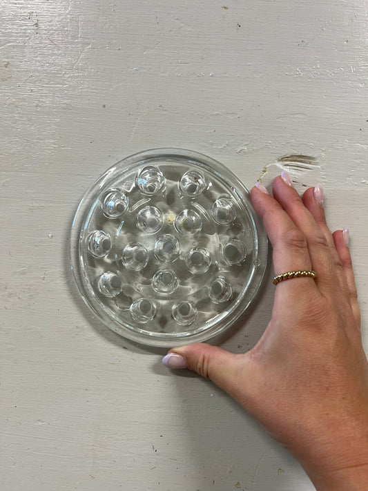 Stor blomsterfakir i klarglas