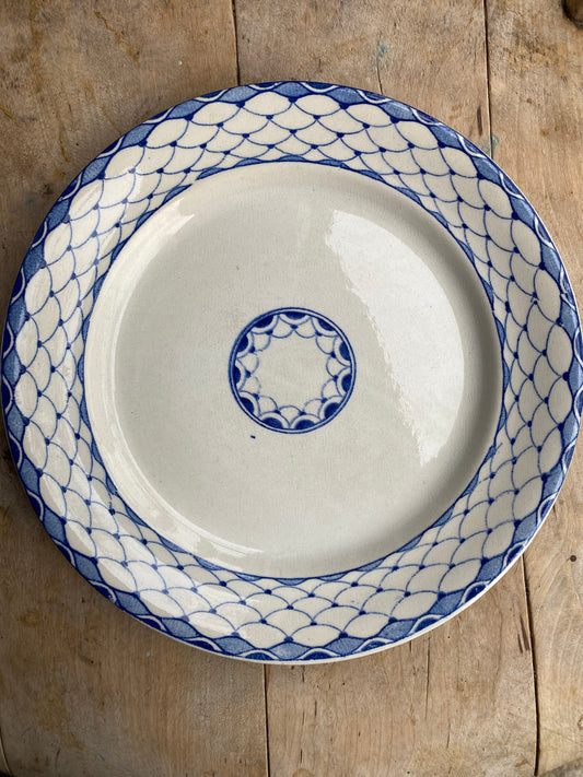 Tallrik i blåvitt ~ ALVA Rörstrand