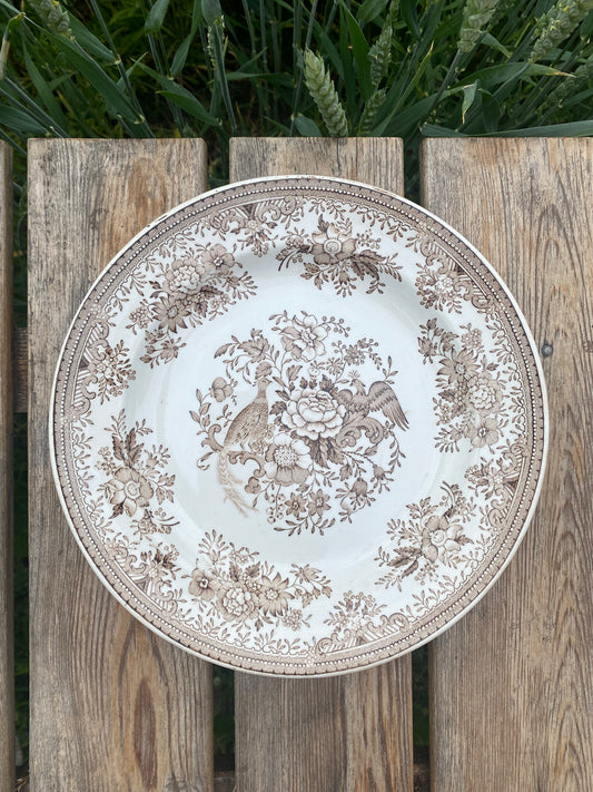 Tallrik i brunvitt - Rörstrand