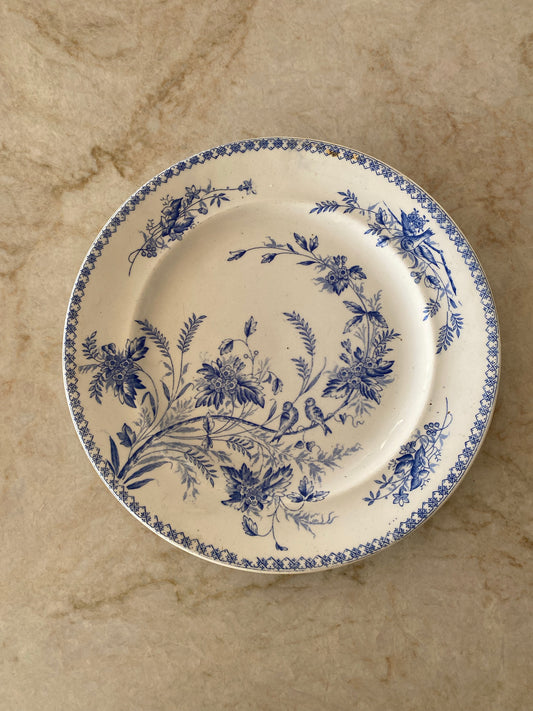 Tallrik i blåvitt ~ Göteborg Gustafsberg