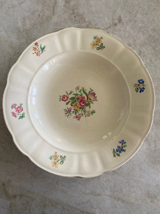 Blommig djup tallrik - RÖRSTRAND RIVIERA
