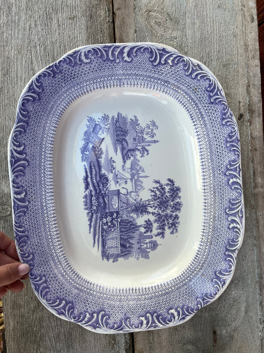 Stort uppläggningsfat i lila - Rörstrand