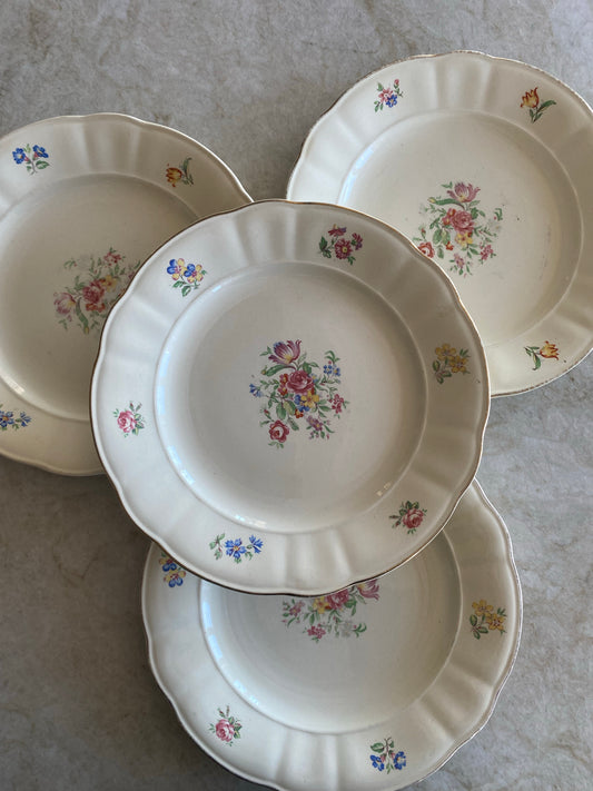 3st blommig mattallrikar - Rörstrand RIVIERA 3st i lager!