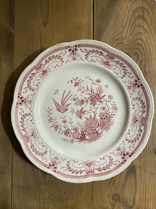 Röd vit tallrik ~ Fenix Gefle