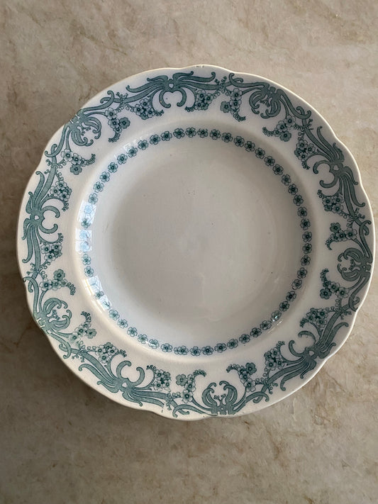 Antik tallrik i grönt ~ Ägir Gustafsberg 1905-1913 Josef Ekberg