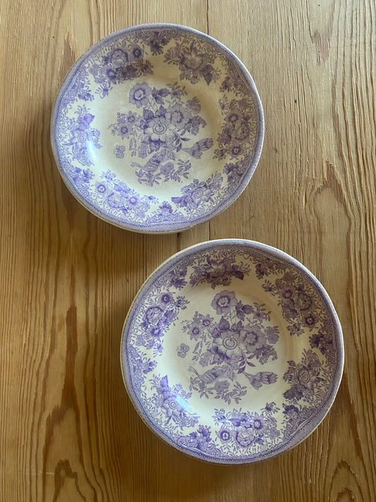 Paret mindre lila fat - FASAN Gustafsberg Asiatic Pheasants