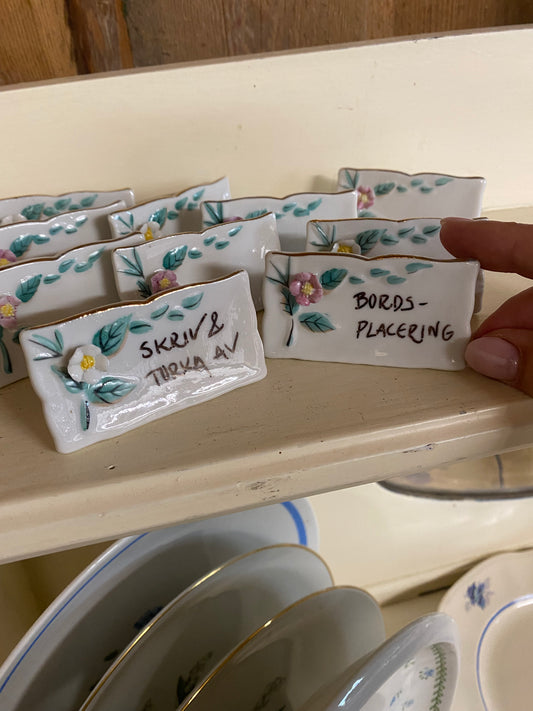 Bordsplacering i porslin