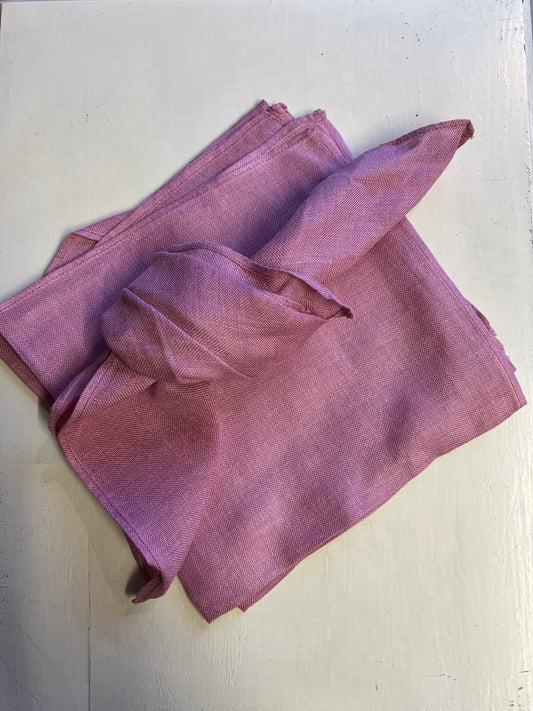 8st tygservetter plommon