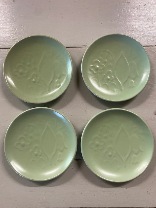 4st assietter i finaste grön - EKEBY