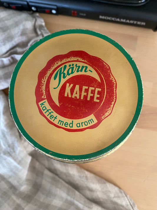 Plåtburk - Kärnkaffe solgul