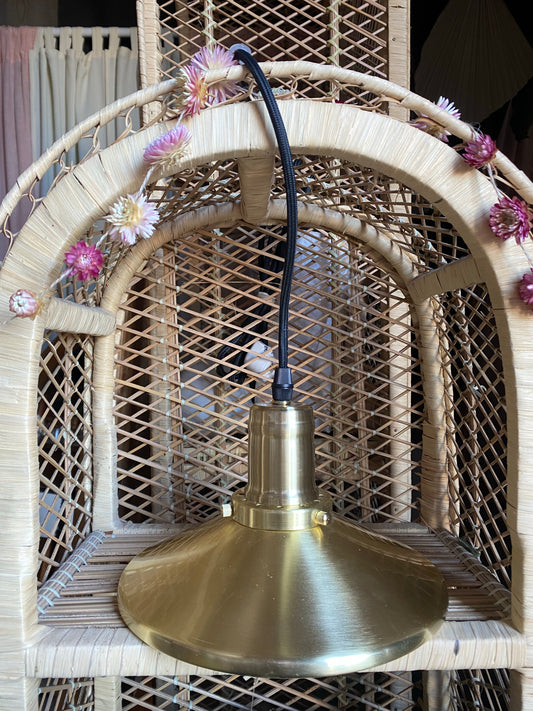 Skomakarlampa i mässing