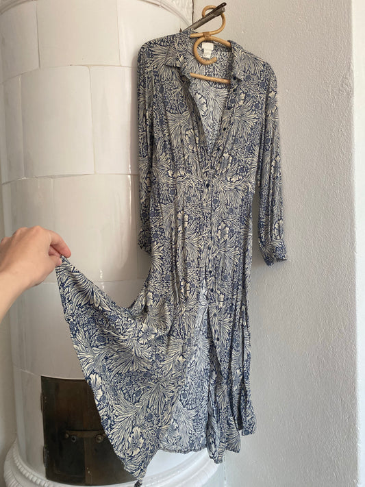William Morris blåvit klänning