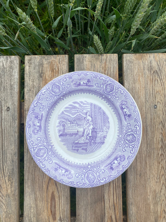 Tallrik i lila - Gustafsberg