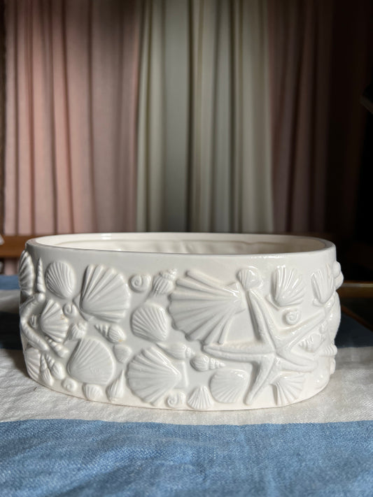 Snäckskål i vitt porslin